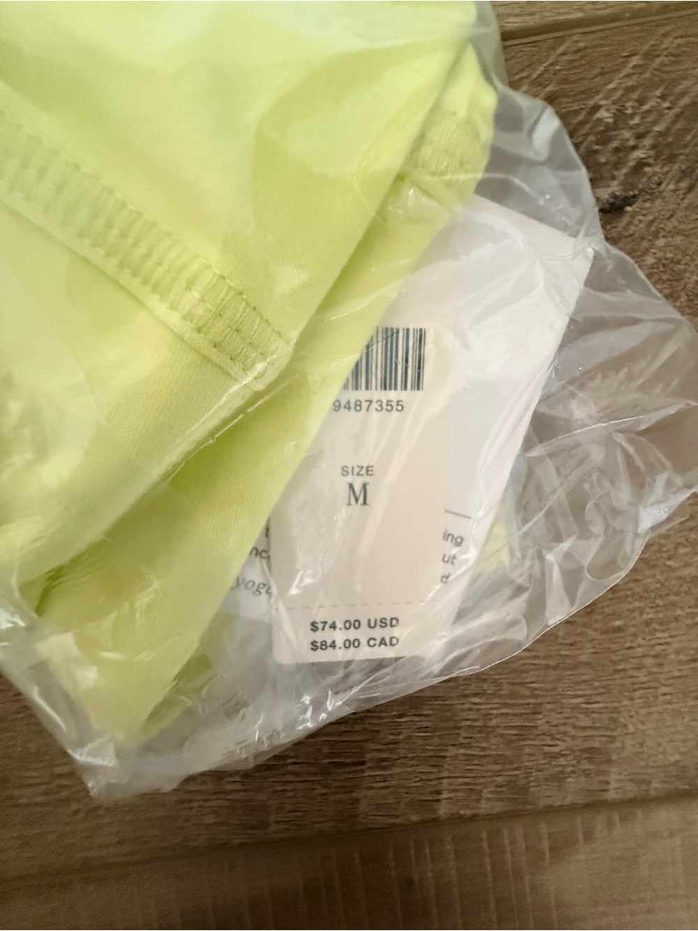 NWT Beyond Yoga High-Rise Biker Shorts Pale Yellow Size - Picture 5 of 5